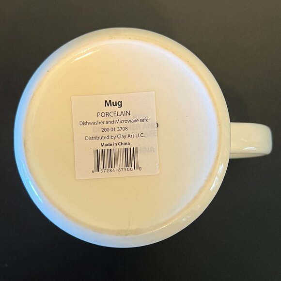 NWT Stylized Letter "S" Monogram Initial Porcelain Cup Mug - Picture 5 of 5